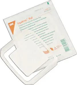 3M Healthcare Tegaderm Film Dressing with Non-adherent Pad 3-1/2" x 6", Water-proof, Sterile (Box of 25 Each)