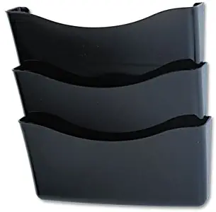 Unbreakable Three Pocket Wall File Set, Letter, Smoke, Sold as 1 Each