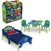 Turtles Nickelodeon Teenage Mutant Ninja Bedroom Set with Bonus Toy Organizer