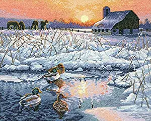 Dimensions Crafts The Gold Collection Counted Cross Stitch Kit, Winter Morning