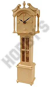 Wood Craft Assembly Grand Father Clock Wooden Construction Clock Kit