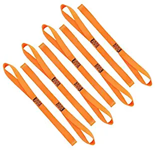 XSTRAP Soft Loop Tie-Down Straps 8PK 3600LB Orange