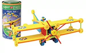 WABA Fun Superstructs Biplane, Helicopter, Rocket and Spaceship Model Flight Building Kit