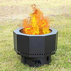 Smokeless Bonfire Pit Wood Pellet Burning Fire Pits for Outside Portable Fire Pit for Camping with Carry Bag