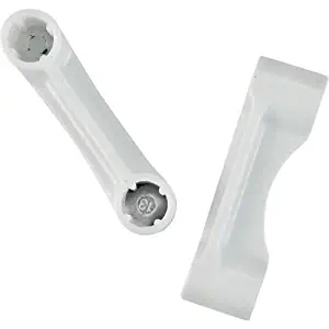 ClosetMaid Shelf & Rod Shelf end caps 77545 hardware, white (Pack of 2),2 inch