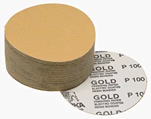Mirka 23-388-320 5" 320 Grit No-Hole Adhesive Sanding Discs - 100 Pack