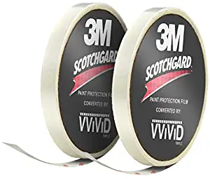 VViViD 3M Scotchgard Clear Hood and Trunk Edge Sealer Paint Protection Tape Roll (.5 Inch x 3ft 2 roll Pack)