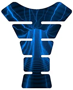 Motorcycle Nuclear fuel blue sportbike gel tank pad protector tankpad guard sticker