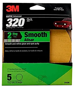 3M(TM) Sanding Disc with Stikit(TM) Attachment, 31435, 6 inch, 320 grit, 5 discs per pack