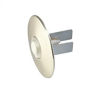 NuTone PB41LBGL Wired Lighted Round Stucco Door Chime Push Button, Polished Brass