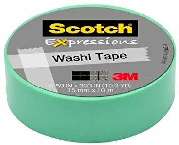 Scotch Expressions Washi Tape, .59-Inches x 393-Inches, Pastel Blue