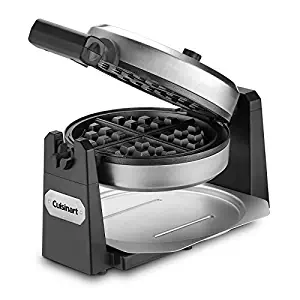 Cuisinart WWM-25PC Belgian Flip Waffle Baker Maker Stainless Steel 1200W Non Stick (Renewed)