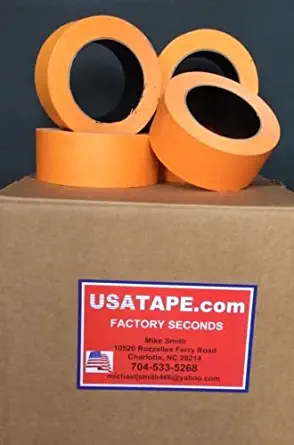 32 Rolls 1 1/2" X 60 Yrds Orange Automotive Painters Masking Tape body shop use