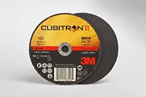 3M Cubitron II COW Ceramic Cutoff Wheel - Type 1 (Straight) - 60 Grit Medium Grade - 4 in Dia 3/8 in Center Hole - Thickness 0.035 in - 19100 Max RPM - 66518 [PRICE is per WHEEL]