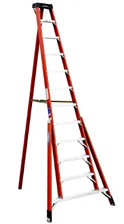 Tripod Stepladder H 12ft Spread 77.75 in