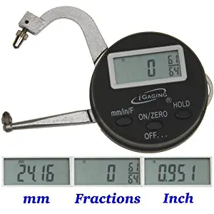 iGaging Digital Electronic THICKNESS GAGE 0-1"/25mm MICROMETER CALIPER Inch/mm/Fractions