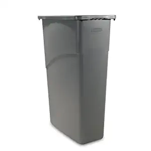 Rubbermaid Commercial Products RCP 3540 BEI Slim Jim Waste Container 23 Gl 20X11X30 Bei