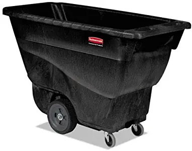 Trash Bin Size: 0.5 Cubic Yard Heavy Duty Capacity (Renewed)