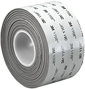 3m Acrylic Foam Double Sided VHB Foam Tape, Acrylic Adhesive, 25.00 mil Thick, 1" X 5 yd, Gray - 1 Each