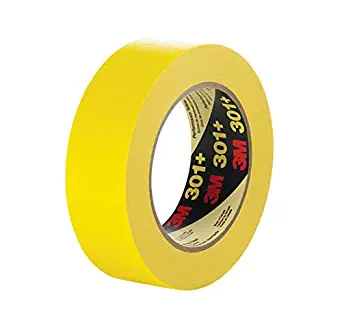 3M 301+24 301+ Yellow Masking or Painter's Tape, 24 mm Width