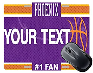 BRGiftShop Customize Your Own Basketball Team Phoenix License Plate Square Mouse Pad