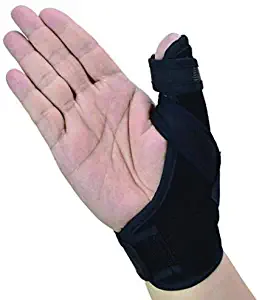Thumb Spica Splint- Thumb Brace for Arthritis or Soft Tissue Injuries, Lightweight and Breathable, Stabilizing and not Restrictive, Fits Both Hands, a U.S. Solid Product (Small/Medium)