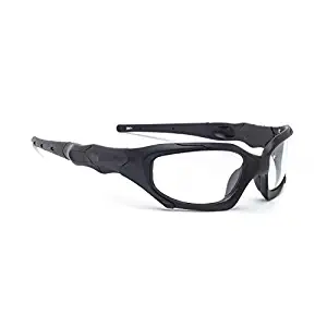 Transitions Safety Glasses in Black Wraparound Frame