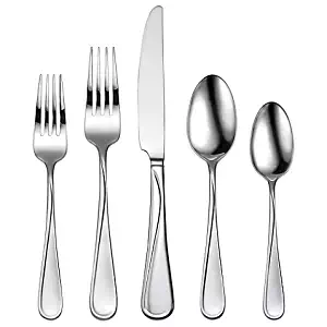 Oneida Soar 65-Piece Flatware Set, Service for 12