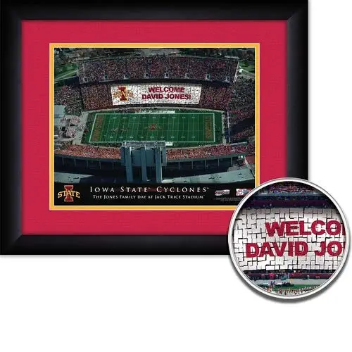 Iowa State Cyclones Jack Trice Football Team Stadium Print Personalized Officially Licensed NCAA Sports Photo 11 x 14