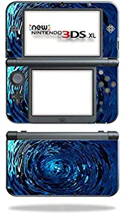 MightySkins Skin Compatible with New Nintendo 3DS XL (2015) Cover wrap Sticker Skins Blue Vortex