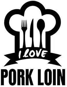 PressFans - I Love Pork LOIN Food Drink Vegetable Car Laptop Wall Sticker