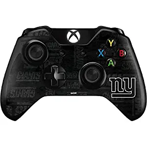 Skinit Decal Gaming Skin for Xbox One Controller - Officially Licensed NFL New York Giants Black & White Design