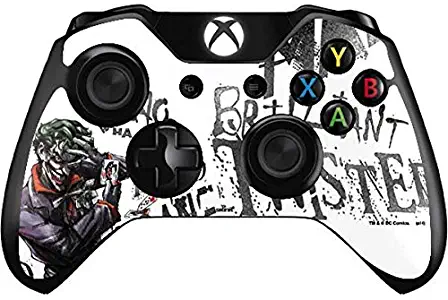 Skinit Decal Gaming Skin for Xbox One Controller - Officially Licensed Warner Bros Brilliantly Twisted - The Joker Design