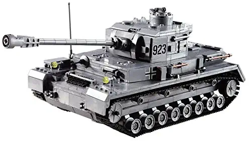 HITSAN Kazi Tank Building Block Sets Toys Educational Gift Fidget Toys #82010 1193Pcs One Piece