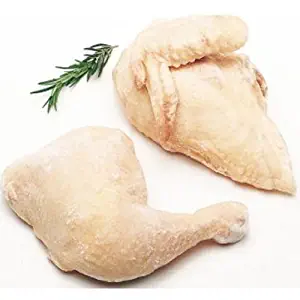 Tyson Small Quarter Chicken Breast and Leg -- 60 per case.
