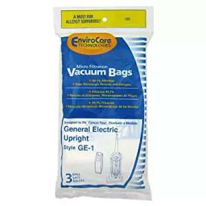 GE/Wal-Mart GE-1 Upright Vacuum Cleaner Bags - Generic - 3 pack