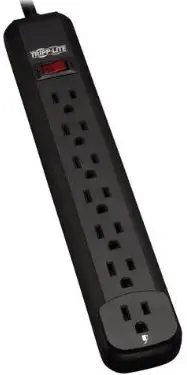 Tripp Lite 7 Outlet Home & Office Power Strip, 12ft Cord with 5-15P Plug (PS712B)