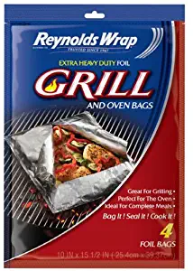 Reynolds Wrap Extra Heavy Duty Foil Grill and Oven Bags (4 Count)