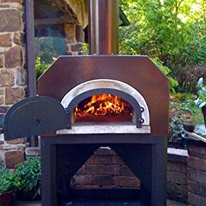 Chicago Brick Oven Cbo-750 Outdoor Wood Fired Pizza Oven On Cart - Copper