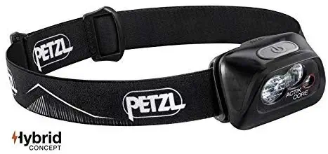 PETZL - ACTIK CORE Headlamp, 450 Lumens, Rechargeable, with CORE Battery