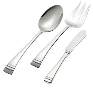 Lenox Federal Platinum 3-Piece Stainless Steel Flatware Serving Set