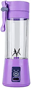 XIAOXIAO Mini Portable Household juicer Mixer Cup 380 ml of Juice Extraction and Outdoors for Home Mixers,Purple