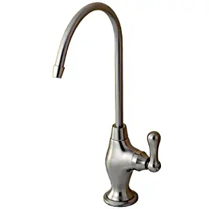 Kingston Brass Gourmetier KS3198AL Restoration Single Handle Water Filtration Faucet, Brushed Nickel