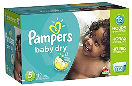 Diapers Size 6, 112 Count - Pampers Baby Dry Disposable Baby Diapers, Enormous Pack