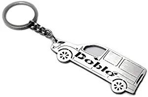 Keychain With Ring For Fiat Doblo I Steel Key Pendant Chain Automobile Gift Car Design Accessories Laser Cut Home Key