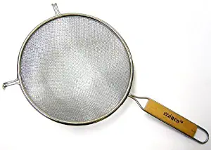Winco MS3A-8D Strainer with Double Fine Mesh, 8-Inch Diameter, Set of 3