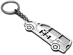 Keychain With Ring For Hyundai H-1 Steel Key Pendant Chain Automobile Gift Car Design Accessories Laser Cut Home Key