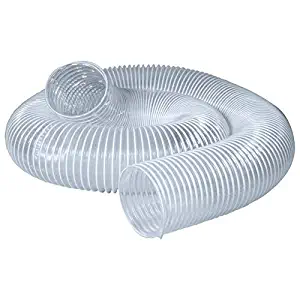 POWERTEC 70239 PVC Dust Collection Hose (6 Inch x 5 Feet) | Flexible Clear Vue Heavy Duty PVC Hose