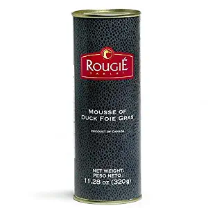 Rougie France (Round Tin) Mousse Of Fully-cooked Liver Foie Gras, 11.2000-Ounce Cans