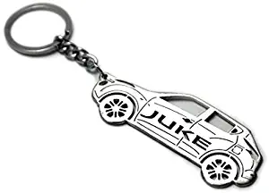 Keychain With Ring For Nissan Juke Steel Key Pendant Chain Automobile Gift Car Design Accessories Laser Cut Home Key